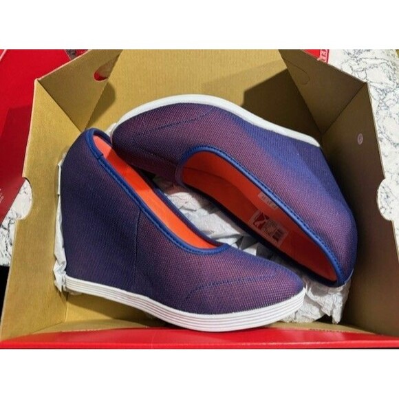 New - Puma Hakkodina wedge womens shoes size 9.5 Mazarine Blue - Picture 1 of 7
